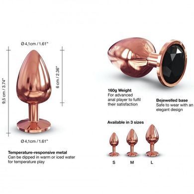 Металлическая анальная пробка с украшением в виде кристалла Dorcel - Diamond Plug L SO5530 фото