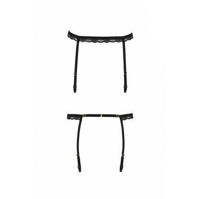 Пояс-стрепи для панчіх Passion Exclusive SHELLY GARTER BELT L/XL, black PS27904 фото
