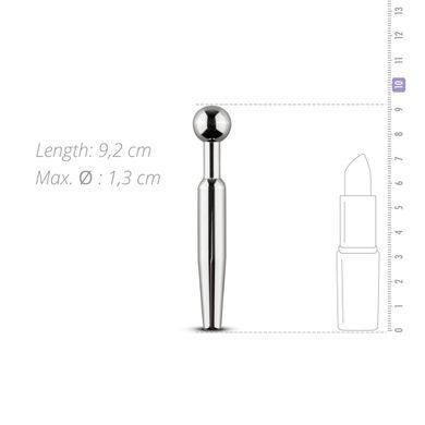 Порожнинний уретральний стимулятор Sinner Gear Unbendable &ndash; Hollow Penis Plug, довж.7,5см, діам.12мм SO4582 фото