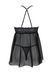 Пеньюар Passion KERRIA CHEMISE black, S/M, кружевной верх, трусики в комплекте SX0489 фото 4