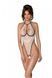 Боди с доступом Passion CHIKA BODY L/XL, cream SO9695 фото 1