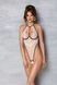 Боди с доступом Passion CHIKA BODY L/XL, cream SO9695 фото 6