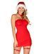 Сорочка Obsessive Kissmas chemise red 2XL/3XL SX1158 фото 1
