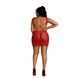 Сукня-бодістокінг Moonlight Plus Model 08 XL-XXXL Red SO8199 фото 2