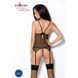 Корсет с пажами Passion MELANIA CORSET S/M, black, трусики, полупрозрачный EL16308 фото 4