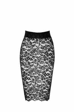Юбка Noir Handmade F302 Ambivalence, 3XL, black, кружево, длина за колени, шнуровка сзади SX0254 фото
