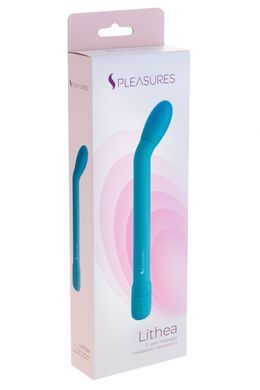 Тонкий вибратор для точки G S Pleasures Lithea Turqouise, 7 режимов SX1602 фото