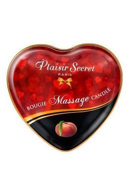 Распродажа!!! Массажная свеча-сердечко Plaisirs Secrets Peach (35 мл) (срок 05.2026) SO1872-R фото