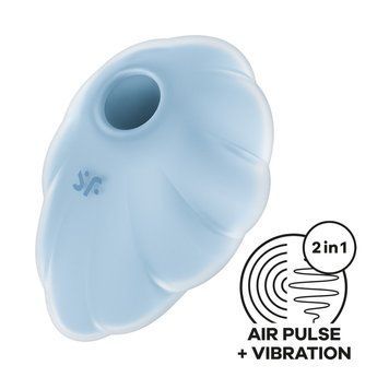 Вакуумный стимулятор с вибрацией Satisfyer Cloud Dancer Blue SO8974 фото