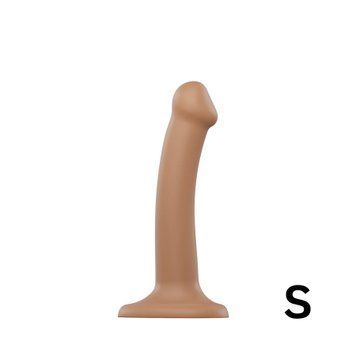 Насадка для страпона Strap-On-Me Dual Density Dildo Caramel S, диаметр 2,7 см, двухслойная, гибкая SO9864 фото