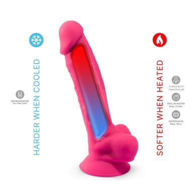 Фаллоимитатор SilexD Tomas Pink (MODEL 1 size 9in), двухслойный, силикон+Silexpan, диаметр 4,9см SO5023 фото