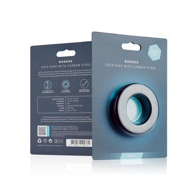Эрекционное кольцо Boners Cock Ring With Steel Core, стальные вставки, внутренний диаметр 3,7 см SO8874 фото