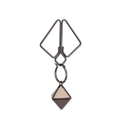 Зажимы для сосков с тяжелой подвеской LOCKINK Nipple Clamps with Heavy Pendant - Grey SX0845 фото