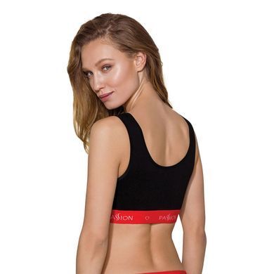 Спортивний топ на широких бретелях Passion PS003 TOP S, black SO4213 фото