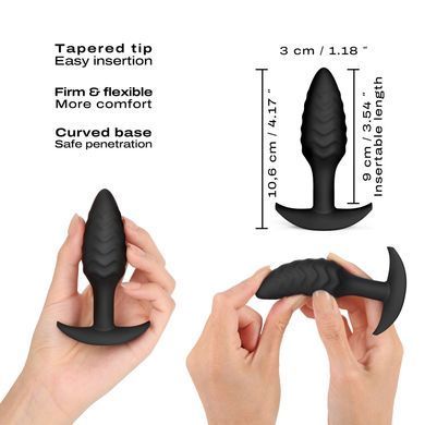 Анальная пробка Dorcel WAVY PLUG, диаметр 3 см, силикон SO8288 фото