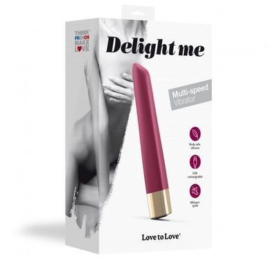 Мощный минивибратор Love To Love Delight Me Prune с мягким кончиком, 16 режимов работы SO3083 фото
