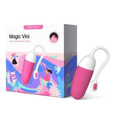 Смарт-виброяйцо Magic Motion Vini Pink, управление со смартфона SO2693 фото