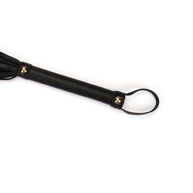 Флогер Liebe Seele Black Organosilicon Flogger, 44 см, екошкіра SO9488 фото