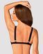 Кружевной бюстгальтер с треугольной чашкой Obsessive Estiqua bra XS/S, черный, широкие лямки SO7258 фото 2