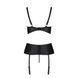 Корсет с открытой грудью Passion JANNIES CORSET XXL/XXXL black, стринги в наборе SO8447 фото 4
