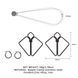 Зажимы для сосков с тяжелой подвеской LOCKINK Nipple Clamps with Heavy Pendant - Grey SX0845 фото 7