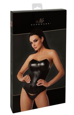 Корсет Noir Handmade F334 Powerwetlook corset - 4XL SX2020 фото
