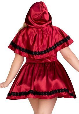 Еротичний костюм Червоної шапочки Leg Avenue Gothic Red Riding Hood 1X&ndash;2X, сукня, накидка SO9126 фото