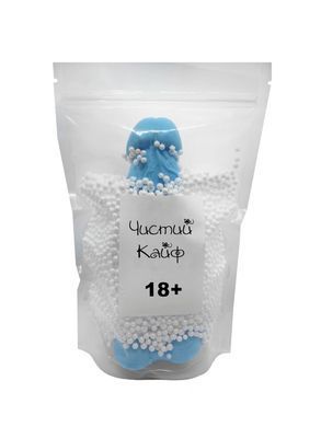 Крафтове мило-член із присоскою Чистий Кайф Blue size XL, натуральне SO2763 фото