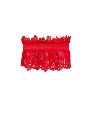 (SALE) Ажурная подвязка Obsessive Amor Cherris garter, red SO7684 фото