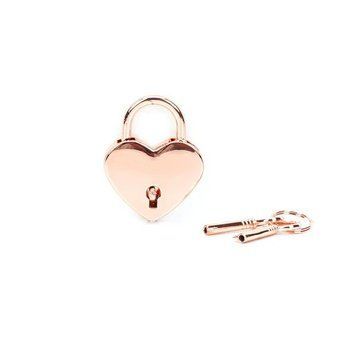 Замочок Liebe Seele Heart Shape Padlock Rose Gold (2 шт) SX1678 фото