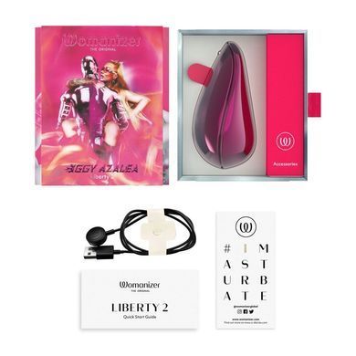 Вакуумный клиторальный стимулятор Womanizer Liberty 2 Iggy Azalea, 8 режимов, магнитная крышечка SX2517 фото