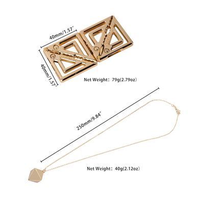 Затискачі для сосків з важкою підвіскою LOCKINK Adjustable Nipple Clamps with Heavy Pendant - Golden SX0846 фото