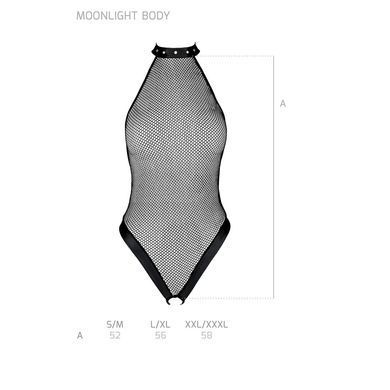 Боди-халтер с открытым доступом Passion MOONLIGHT BODY L/XL black SO8448 фото