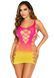 Платье Leg Avenue Seamless Ombre Faux Lace Up Mini Dress One Size Sunset SX2776 фото 1