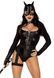Эротический костюм кошечки Leg Avenue Fierce Feline M, боди, пояс с подвязкой, маска кошки SO9229 фото 1