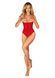 Боди с доступом Obsessive Ingridia crotchless teddy XS/S, красное, открытая грудь SO9025 фото 6