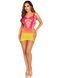 Платье Leg Avenue Seamless Ombre Faux Lace Up Mini Dress One Size Sunset SX2776 фото 4