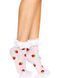 Носки женские с клубничным принтом Leg Avenue Strawberry ruffle top anklets One size, кружевные манж SO8583 фото 4