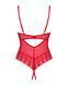 Боди с доступом Obsessive Ingridia crotchless teddy XS/S, красное, открытая грудь SO9025 фото 4