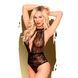 Боди с глубоким декольте и высокими трусиками Penthouse - Toxic Powder Black L/XL SO5306 фото 1