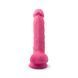 Фаллоимитатор SilexD Johnny Pink Glow in the dark, двухслойный, силикон+Silexpan, диаметр 3,5см SO7026 фото 4