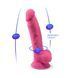 Фаллоимитатор SilexD Johnny Pink Glow in the dark, двухслойный, силикон+Silexpan, диаметр 3,5см SO7026 фото 6