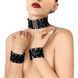 Кожаный чокер с манжетами Art of Sex - Leather Chezarro SO9747 фото 1