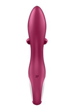 Вибратор кролик с тройным отростком Satisfyer Embrace me Berry, 2 мотора, диаметр 3,6 см SO6285 фото