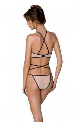 Комплект белья Passion CHIKA SET, L/XL, cream, топ, трусики SO9698 фото