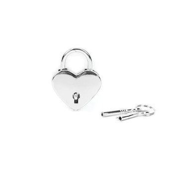 Замочок Liebe Seele Heart Shape Padlock Silver (2 шт) SX1679 фото