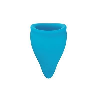 Менструальная чаша Fun Factory FUN CUP SIZE A, бирюзовая, многоразовая, диаметр 4 см, объем 20 мл SX0953 фото