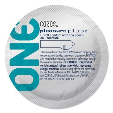 Набор презервативов ONE Pleasure Plus, 100 шт, с ребристым участком на конце, упаковка-тубус SX0738 фото