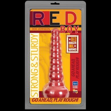 Анальна пробка-втулка Doc Johnson Red Boy - Red Ringer Anal Wand, макс. діаметр 4,5 см SO1981 фото