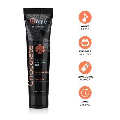 Лубрикант на водной основе Orgie Lube Tube Chocolate, 100 мл, со вкусом и ароматом шоколада SX1512 фото